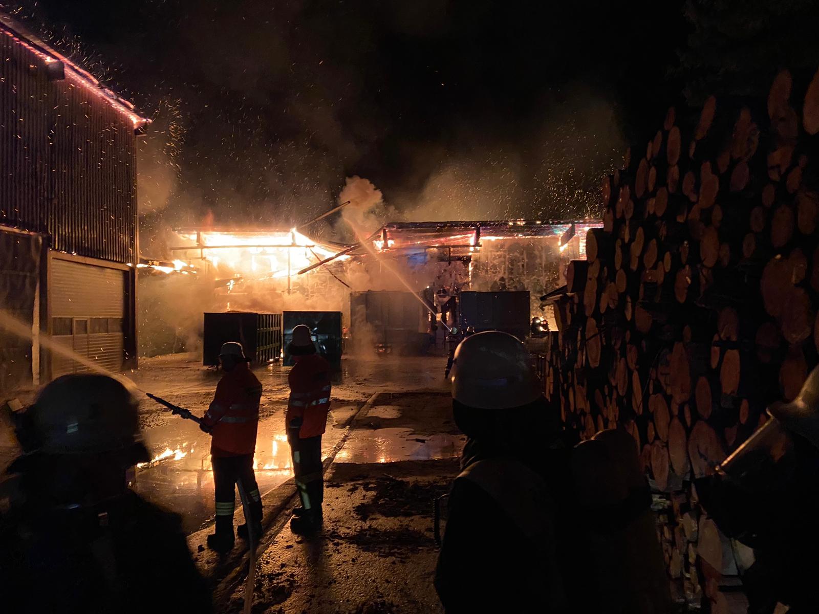 Brand Industriegebäude